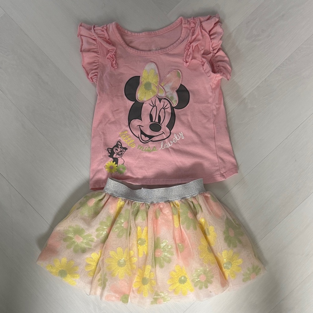 Disney Pink Minnie Mouse Kids Matching Set